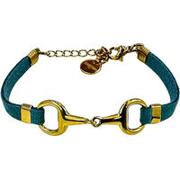 Produktbild von Frauenarmband Lilo von Equestrian Shop aus Edelstahl in Gold und Türkis