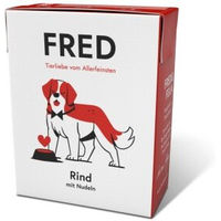 Produktbild von Fred & Felia FRED Hundefutter Rind mit Nudeln 10x190 g Monoprotein Nassfutter für erwachsene Hunde - 10 x 190 g