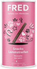 Fred & Felia Kausnack Lammstreifen Monoprotein 190g – Bild 1 von 2
