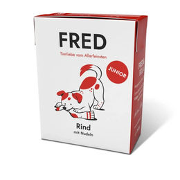 FRED Hund Nassfutter Junior Rind mit Nudeln 10 x 390 g – Bild 1 von 1