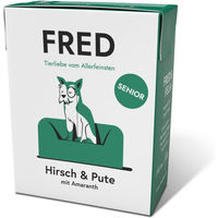 Produktbild von FRED Hundefutter Senior Hirsch und Pute 10x390 g