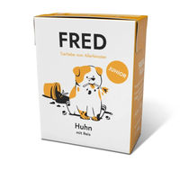 Produktbild von FRED Nassfutter Junior Huhn mit Reis 10 x 390 g