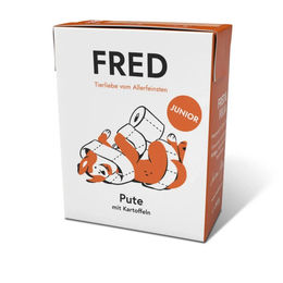 FRED Nassfutter Junior Pute mit Kartoffeln 10 x 390 g – Bild 1 von 1