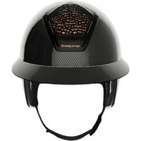 Produktbild von Freejump Reithelm Voronoï Carbon mit Schläfenschutz Schwarz Glossy Größe S