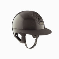 Produktbild von Freejump Reithelm Voronoi Full Carbon I mit Seitenprotektoren Schwarz