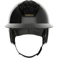 Produktbild von Freejump Reithelm Voronoi Schwarz Matt mit Schläfenschutz Größe L Unisex