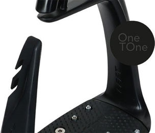 Produktbild von Freejump Soft Up Classic One Tone Steigbügel aus Metall in Schwarz