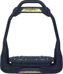 Freejump Steigbügel AirS Full Black mit Gold und Edelstahl – Bild 1 von 1