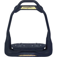 Produktbild von Freejump Steigbügel AirS Full Black mit Gold und Edelstahl
