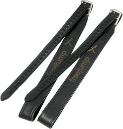Freejump Steigbügelriemen Classic Wide aus Leder Schwarz Größe S – Bild 1 von 2