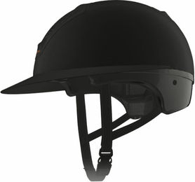 Freejump Vorono Reithelm aus Carbon in Matt Schwarz mit breitem Visier ohne Schläfenschutz – Bild 1 von 2