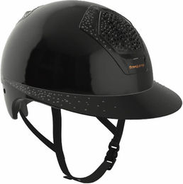 Freejump Voronoi Reithelm mit breitem Visier Schwarz Glänzend – Bild 1 von 3