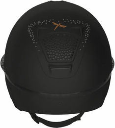 Freejump Voronoi Reithelm Schwarz Matt mit breitem Visier und Schläfenschutz Größe 57 – Bild 1 von 3