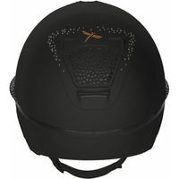 Produktbild von Freejump Voronoi Reithelm Schwarz Matt mit breitem Visier und Schläfenschutz Größe 57