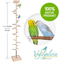 Produktbild von Freifug XXL Zimmerhoher Kletterbaum Vogelspielplatz aus Naturholz für Wellensittiche und Papageien