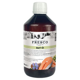 Produktbild von FRESCO Barf-Öl Lachs für Hunde ohne Farb- und Aromastoffe 500 ml