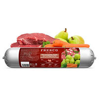 Produktbild von FRESCO BarfWurst Rind mit Karotten, Birnen und Grünlippmuschel für Hunde Adult 400 g