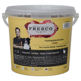 Fresco Dog Martin Rütter Trainingsknöchelchen Huhn Hundeleckerli getreidefrei und zuckerfrei 1 kg – Bild 1 von 3