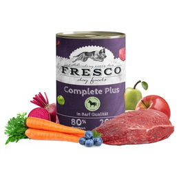 FRESCO Dog NassBarf Pferd Hundefutter Adult Hypoallergen Getreidefrei 12 x 400g – Bild 1 von 8
