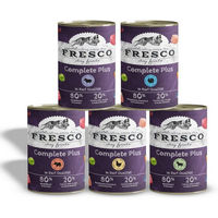Produktbild von Fresco Dog NassBarf Probierpaket Hundefutter Adult Getreidefrei Huhn Rind Pferd Lamm Pute 5x400g