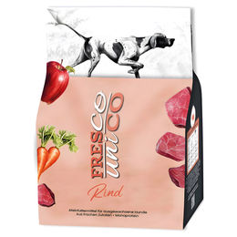 FRESCO Dog Unico Trockenfutter Rind für adulte Hunde mit 67% Frischfleischanteil und Gemüse 1 kg – Bild 1 von 6