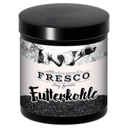 Produktbild von FRESCO Futterkohle Pulver zur Verdauungshilfe für Magen-Darm-Beschwerden inklusive Messlöffel 250 g