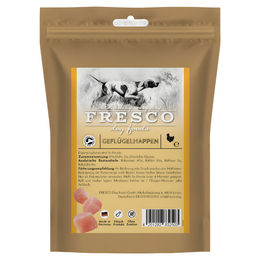 FRESCO Hundesnack Geflügelhappen Trockenfleisch mit hohem Fleischanteil 100 g – Bild 1 von 2