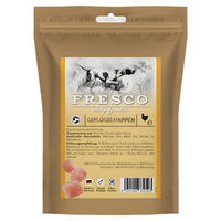Produktbild von FRESCO Hundesnack Geflügelhappen Trockenfleisch mit hohem Fleischanteil 100 g