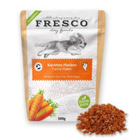 Produktbild von FRESCO Karotten Flocken 500g für Hunde zur Unterstützung der Verdauung und Magen-Darm-Gesundheit