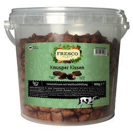 Fresco Knusper Kissen Veganer Hundesnack Gemüsekissen mit Waldfruchtfüllung 800 g – Bild 1 von 3