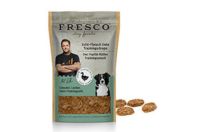 FRESCO Martin Rütter Trainingsdrops Ente Hundesnack mit hohem Fleischanteil 150 g – Bild 1 von 3
