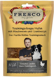 FRESCO Martin Rütter Trainingsdrops Huhn mit Blaubeeren und Kranbeeren 150 g Monoprotein Belohnungssnack für Hunde – Bild 1 von 5