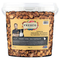 Produktbild von FRESCO Martin Rütter Trainingsdrops Huhn mit Blaubeeren und Kranbeeren Hund Belohnungssnack mit hohem Fleischanteil 1 kg Eimer