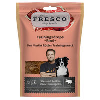 Produktbild von FRESCO Martin Rütter Trainingsdrops Rind Belohnungssnack für Hunde mit hohem Fleischanteil 150 g