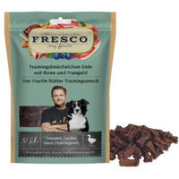 Produktbild von FRESCO Martin Rütter Trainingsknöchelchen Ente mit Birne und Mangold Sensitive mit hohem Fleischanteil 150 g