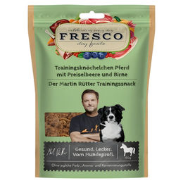 FRESCO Martin Rütter Trainingsknöchelchen Pferd mit Preiselbeeren und Birne Belohnungssnack für Hunde Welpe 3 x 150 g – Bild 1 von 3
