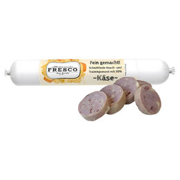 Produktbild von FRESCO Trainings- und Naschwurst für Hunde mit Rind, Geflügel und Käse getreidefrei 3 x 100 g