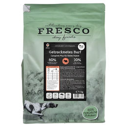 FRESCO TrockenBarf Complete Plus Rind Hund Adult Kleine Hunde 1 kg – Bild 1 von 7