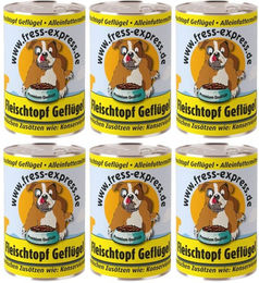 fress-express Hund Nassfutter Geflügel Stückchen in Sauce getreidefrei 800g – Bild 1 von 3