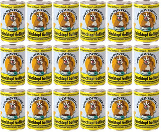 fress-express Hund Nassfutter Geflügel Stückchen in Sauce mit hohem Fleischanteil 400g – Bild 1 von 3