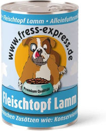 fress-express Hund Nassfutter Lamm Stückchen in Sauce getreidefrei mit hohem Fleischanteil 800g – Bild 1 von 3