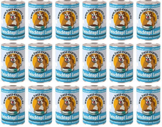 fress-express Hund Nassfutter Lamm Stückchen in Sauce mit hohem Fleischanteil 400g – Bild 1 von 3