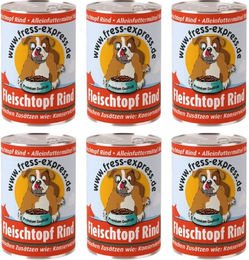 fress-express Hund Nassfutter Rind Stückchen in Sauce mit hohem Fleischanteil 400g – Bild 1 von 3