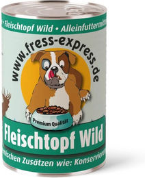 fress-express Hund Nassfutter Wild Stückchen in Sauce mit hohem Fleischanteil 800g – Bild 1 von 2