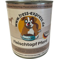 Produktbild von fress-express Pferd Nassfutter Stückchen in Sauce Getreidefrei mit hohem Fleischanteil Monoprotein für alle Altersstufen