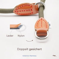 Produktbild von Freudentier Erziehungshalsband mit Zugstopp aus Nylon für Hunde S Grün