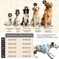 Produktbild von Freudentier Hundegeschirr mit Mesh-Polsterung und Griff, Braun, S
