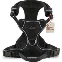 Produktbild von Freudentier Hundegeschirr mit Mesh-Polsterung und Griff, wasserabweisend, Schwarz, XS