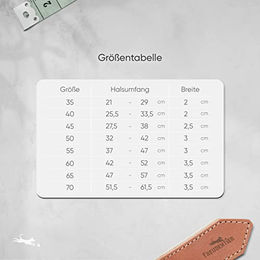 FREUDENTIER Hundehalsband Amstelpark aus Leder in Cognac Braun gefüttert für Halsumfang 27,5-38cm - 1 Stk. – Bild 1 von 3