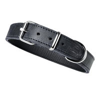 Produktbild von FREUDENTIER Hundehalsband aus Leder Alsterufer Kollektion für kleine bis mittelgroße Hunde Midnight 43,5-55cm